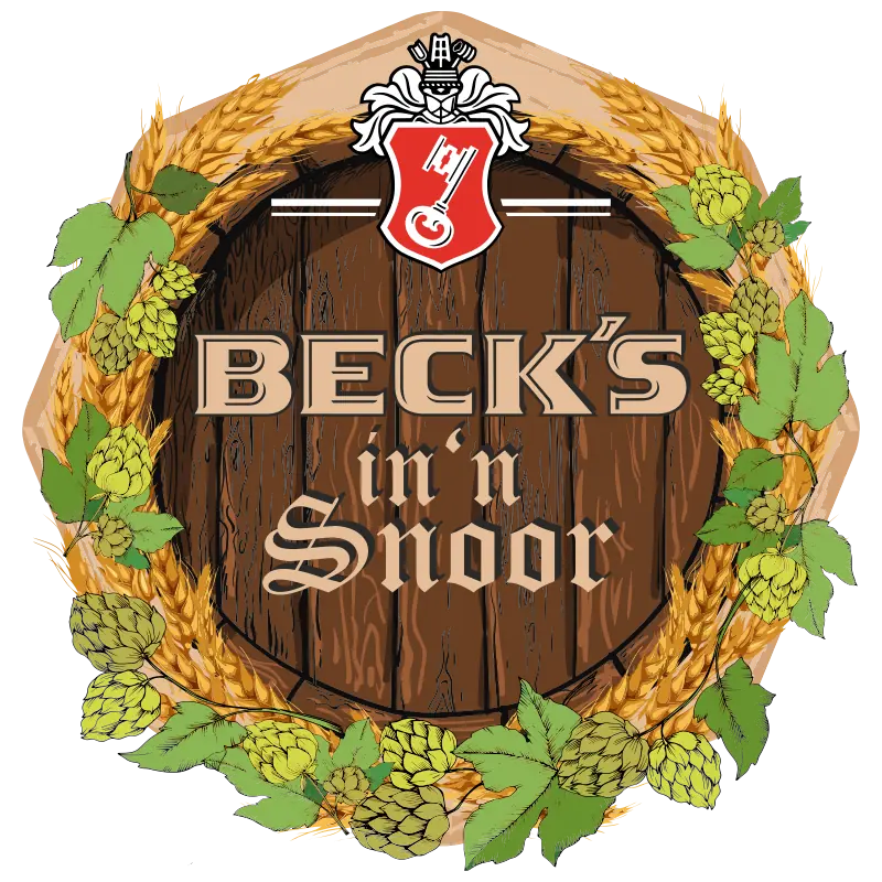 Fertig rekonstruiertes Logo Beck’s in'n Snoor