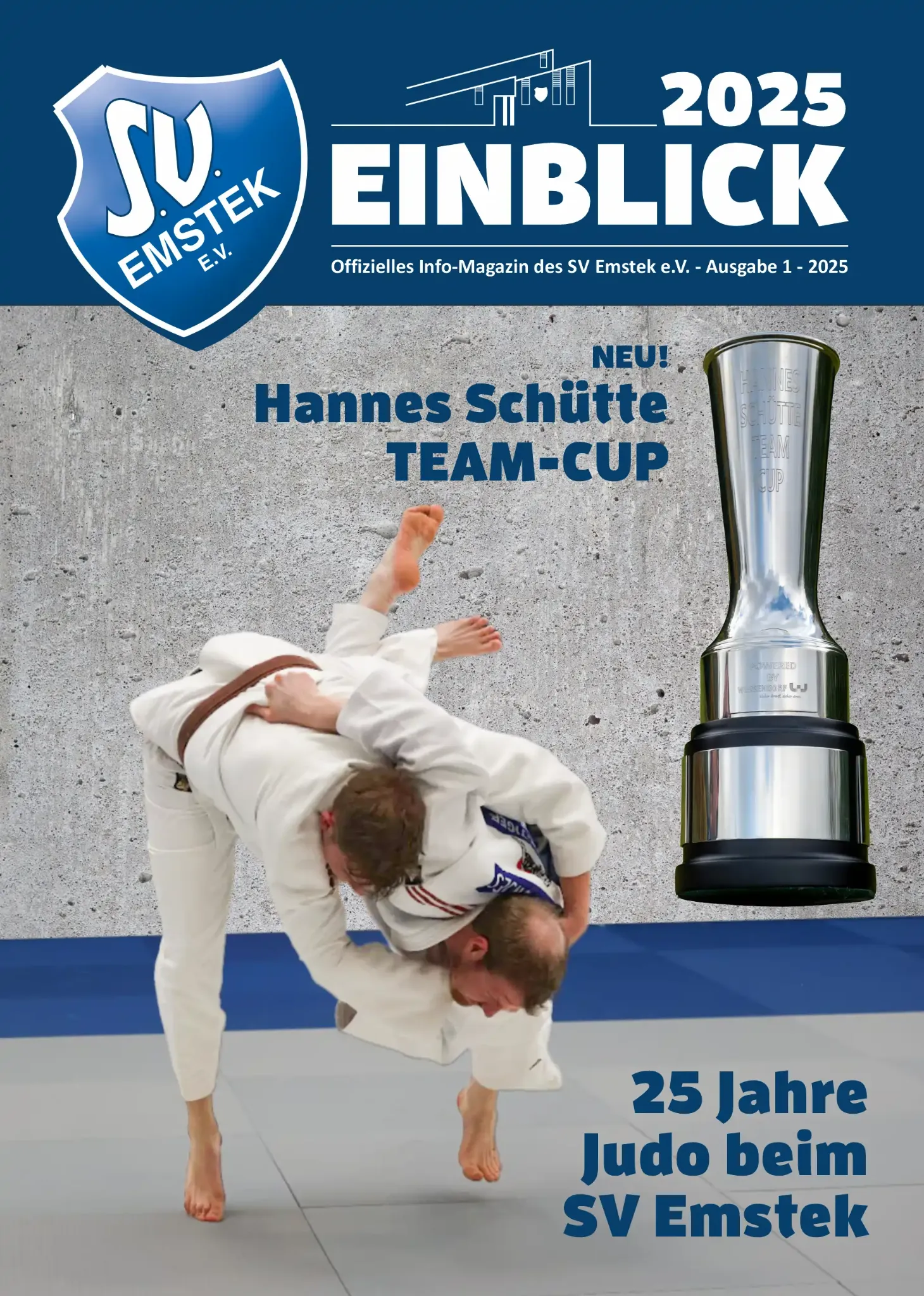 Titel des Vereinsmagazins Einblick 2025 des SV Emstek