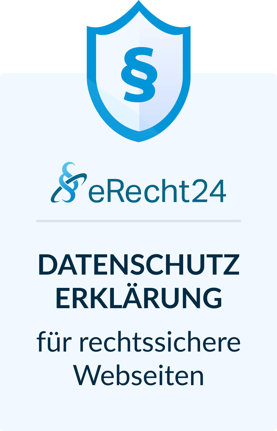 eRecht24 Datenschutz-Siegel