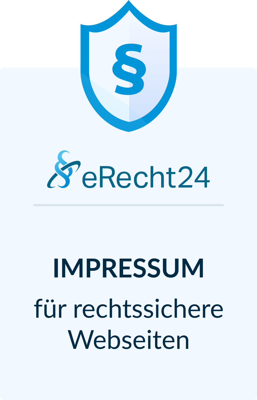 eRecht24 Impressum-Siegel